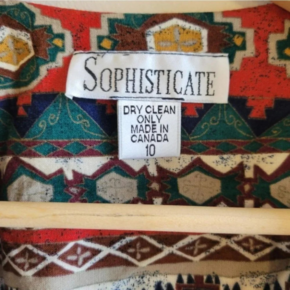 Aztec Geo Print Cardigan Jacket - Picture 5 of 10